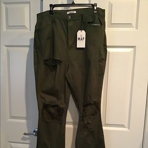 Flare stretch pants